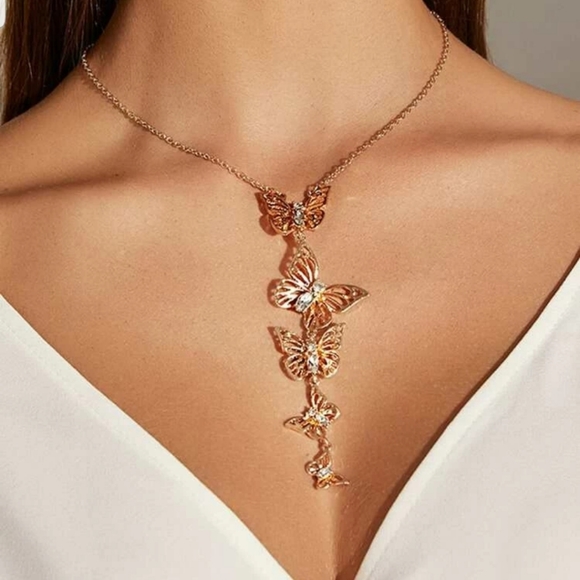 Nikkiwallflower Jewelry - ♡Bernice♡ Butterfly Necklace